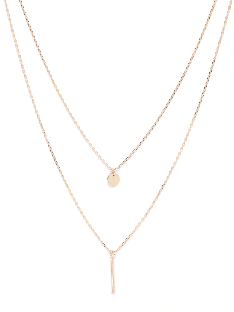 Gold-Plated Layered Necklace