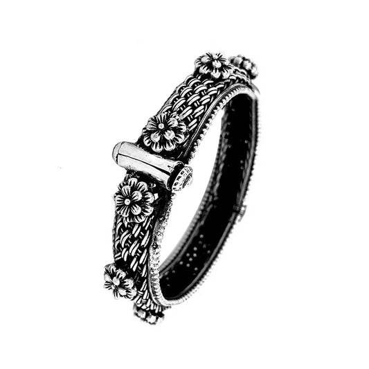 Filigree Silver Cotted Bracelet